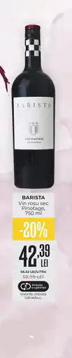 Mega Image Barista vin roșu sec pinotage Ofertă