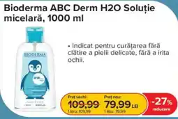 Dr.Max Bioderma abc derm h2o soluție micelară Ofertă