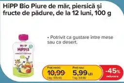 Dr.Max Hipp bio piure de măr, piersică și fructe de pădure Ofertă