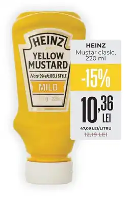 Mega Image Heinz mustard clasic Ofertă
