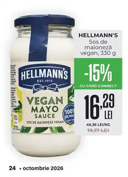 Mega Image Hellmann's vegan mayo sauce Ofertă