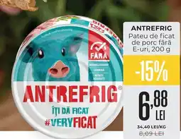 Mega Image Antrefrig pateu de ficat de porc fără e-uri Ofertă