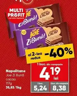 PROFI Napolitane Joe Zi Bună cacao Ofertă