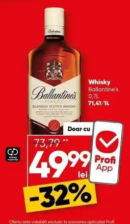 PROFI Ballantine's Whisky Ofertă