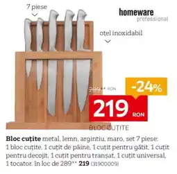 XXXLutz homeware professional bloc cuțite Ofertă