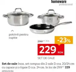 XXXLutz homeware professional set de oale inox Ofertă
