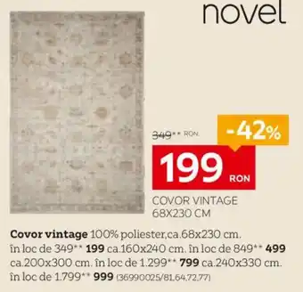 Novel covor vintage