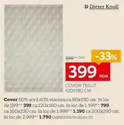 XXXLutz Dieter Knoll covor țesut Ofertă