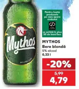 Kaufland MYTHOS BERE BLONDĂ Ofertă
