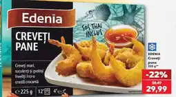 Kaufland EDENIA Creveți pane 225 g Ofertă