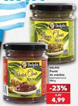 Kaufland DELPHI Pastă de măsline kalamata/verzi Ofertă