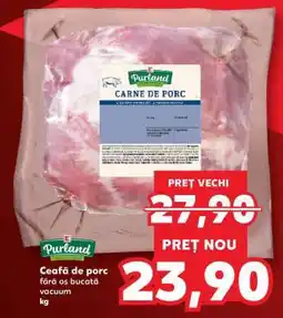 Kaufland Ceafă de porc fără os bucată vacuum Ofertă