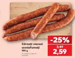 Kaufland Cârnați vienezi semiafumați Ofertă