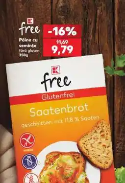 Kaufland Pâine cu semințe fără gluten 350g Ofertă