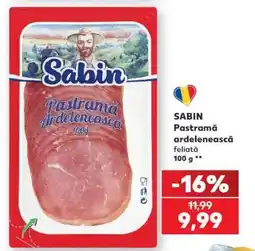 Kaufland SABIN Pastramă ardelenească feliată Ofertă