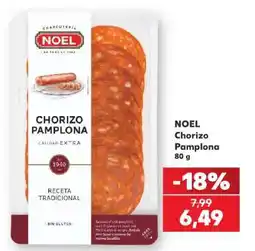 Kaufland NOEL Chorizo Pamplona 80 g Ofertă