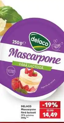 Kaufland DELACO Mascarpone fără lactoză Ofertă