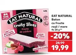 Kaufland EAT NATURAL Baton cu fructe roșii / mere Ofertă