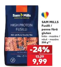 Kaufland SAM MILLS Fusilli / penne fără gluten Ofertă