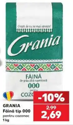 Kaufland GRANIA Făină tip 000 pentru cozonac Ofertă
