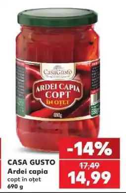Kaufland CASA GUSTO Ardei capia copt în oțet 690 g Ofertă
