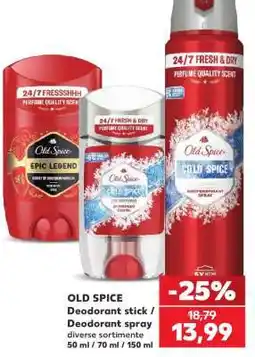 Kaufland OLD SPICE Deodorant stick / Deodorant spray Ofertă