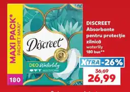 Kaufland DISCREET Absorbante pentru protecție zilnică waterlily Ofertă