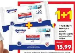 Kaufland HYGIENIUM Servețele umede dezinfectante multisuprafețe 100 buc Ofertă