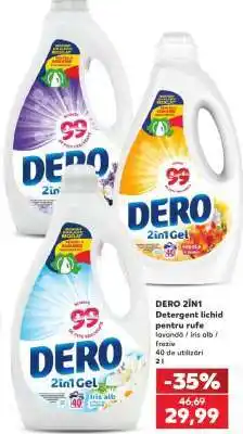 Kaufland DERO 2ÎN1 Detergent lichid pentru rufe Ofertă