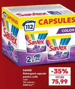 Kaufland SAVEX Detergent capsule pentru rufe Ofertă