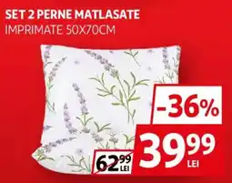 Auchan Set 2 perne matlasate imprimate Ofertă