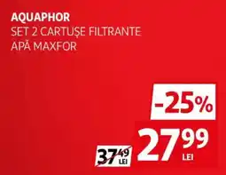 Auchan Aquaphor set 2 cartușe filtrante apă maxfor Ofertă