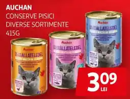 Auchan Auchan conserve pisici diverse sortimente Ofertă