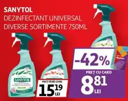 Auchan Sanytol dezinfectant universal Ofertă
