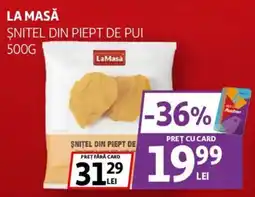 Auchan La Masă șnitel din piept de pui Ofertă