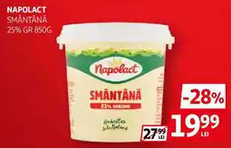Auchan Napolact smântână Ofertă
