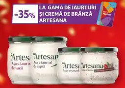 Auchan Artesana la gama de iaurturi și cremă de brânză Ofertă