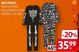 Auchan Inextenso pijama print halloween copii Ofertă