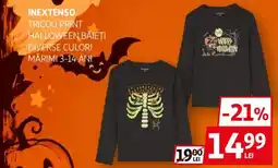 Auchan Inextenso tricou print halloween băieți Ofertă