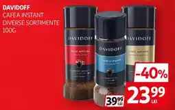 Auchan Davidoff cafea instant diverse sortimente Ofertă