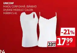 Auchan Uniconf maiou corp damă / bărbați Ofertă