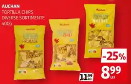 Auchan Auchan tortilla chips diverse sortimente Ofertă