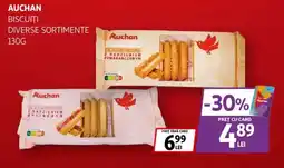 Auchan Auchan biscuiti diverse sortimente Ofertă