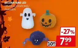 Auchan Decoratiune led dovleac/fantomă/paianj Ofertă