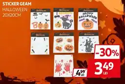 Auchan Sticker Geam Halloween Ofertă