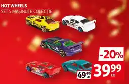 Auchan Hot Wheels set 5 mașinuțe colecție Ofertă