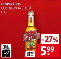 Auchan Desperados bere blondă sticlă Ofertă