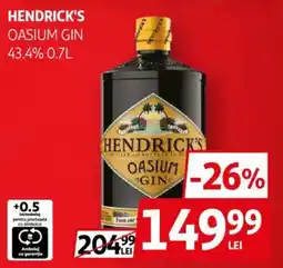 Auchan Hendrick's oasisum gin Ofertă
