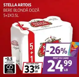 Auchan Stella Artois bere blondă doză Ofertă