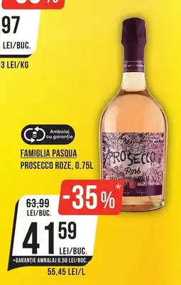 Mega Image Familia Pasqua Prosecco Roze Ofertă